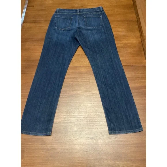 Jones New York Lexington Straight Jeans Dark Wash Classic Stretch Size 14 Tall - Picture 11 of 11